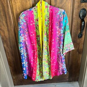 Johnny Was Floral Multicolor Kimono